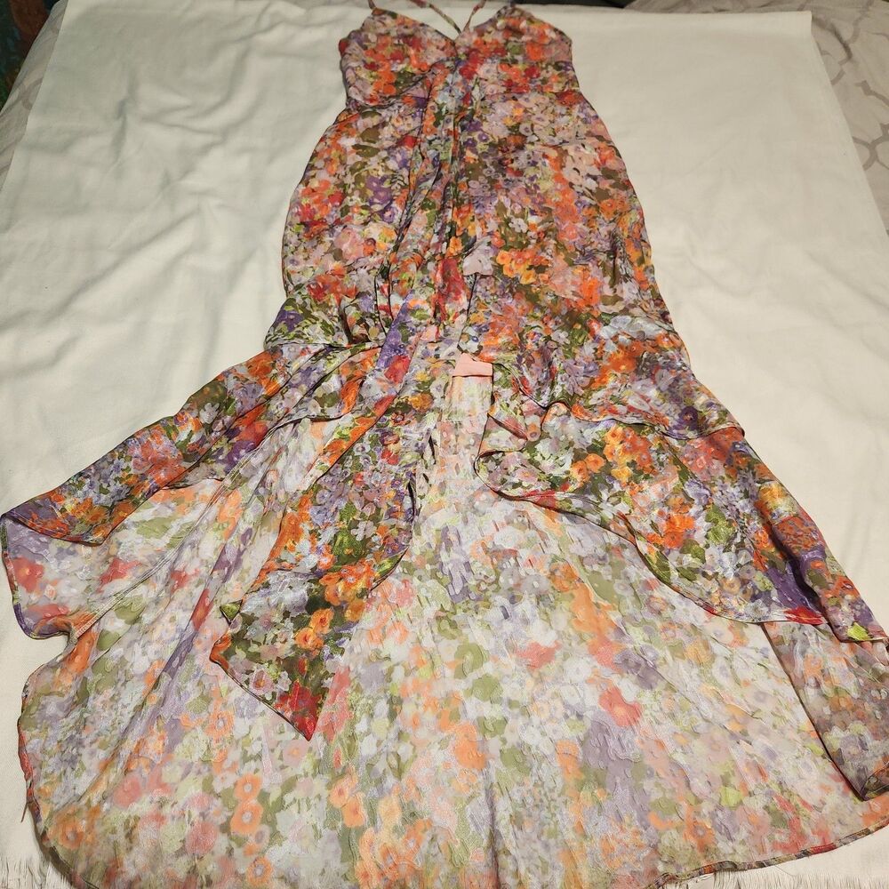 Hutch Lucie Maxi Dress Floral Boho Romancecore Cottagecore Layered sweetheart 6 - Picture 11 of 16